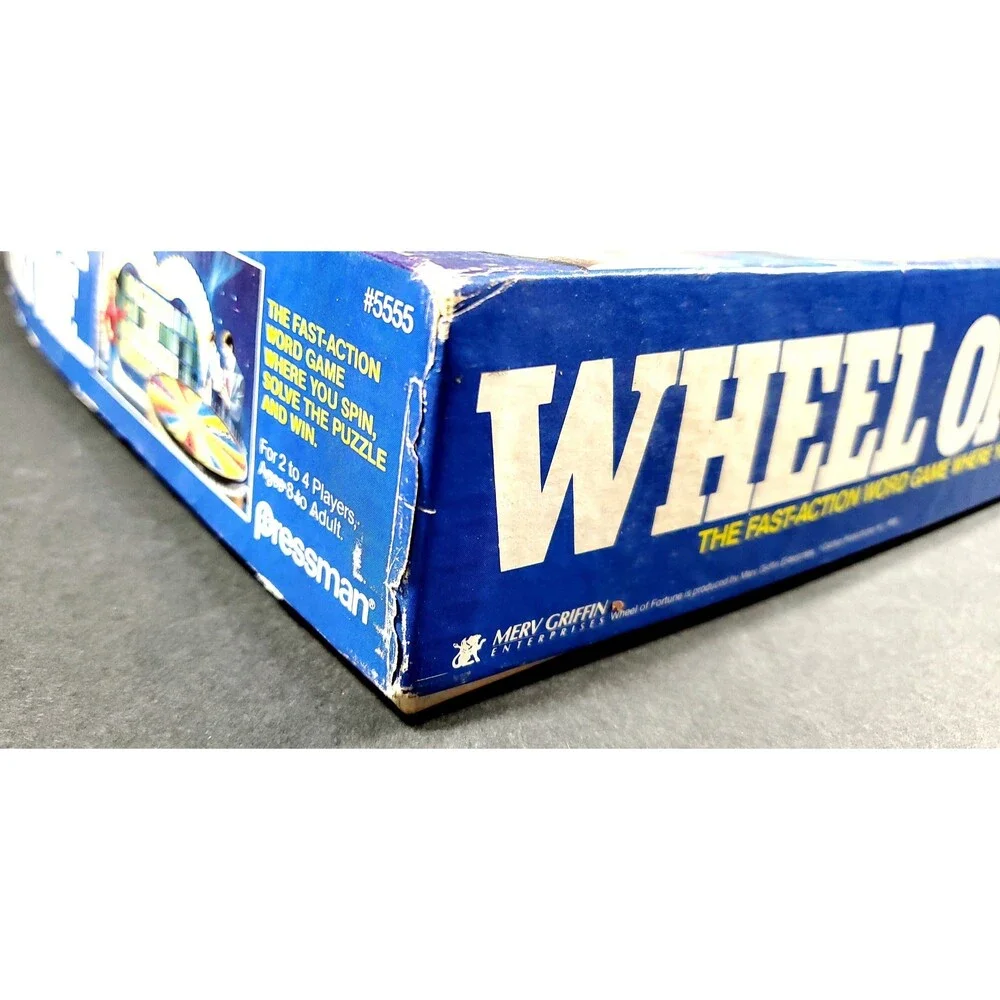 Vintage 1985 Wheel of Fortune Board Game with Letter Board, Complete